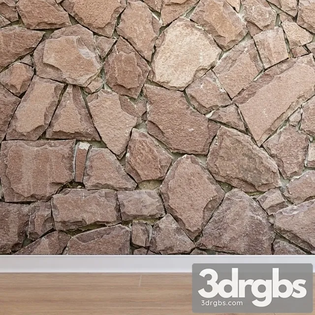 Facing stone (stone 017) 3D Model Free