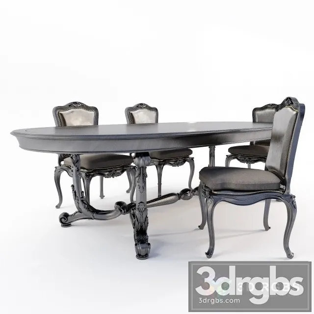 Factory Roberto Giovannini Table and Chair 3D Model Free