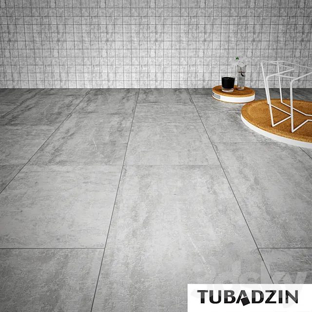 Factory TUBADZIN. articles CEMENT WORN and BERLIN TEMPELHOF 3DModel