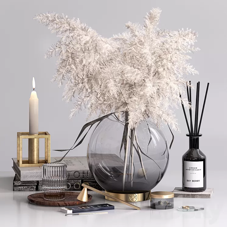 Faded Herb Bouquet 3D Model