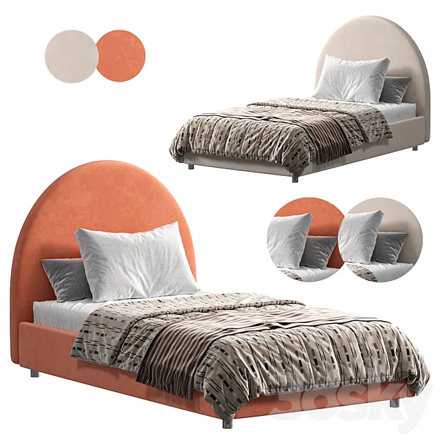 Faina Alana orange bed 3D Model