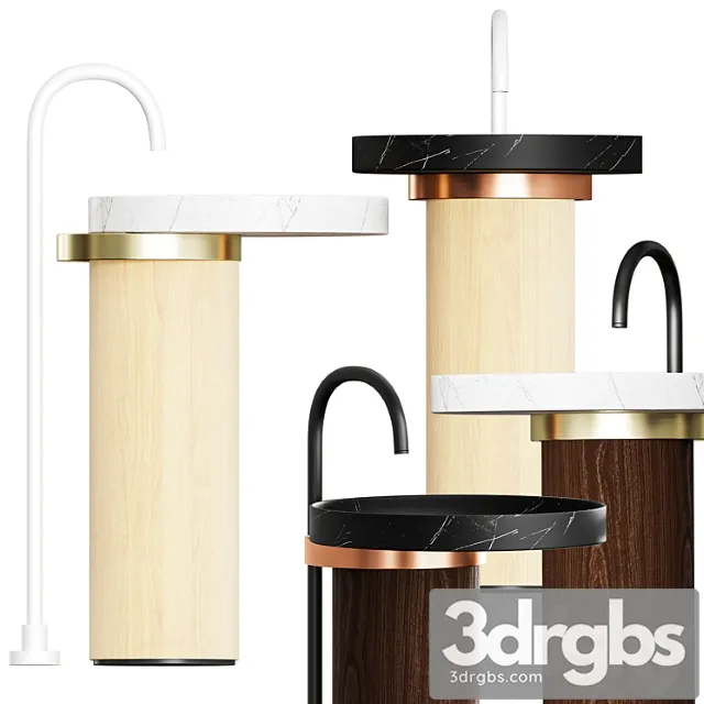 Falper Eccentrico Washbasin 2 3D Model Free