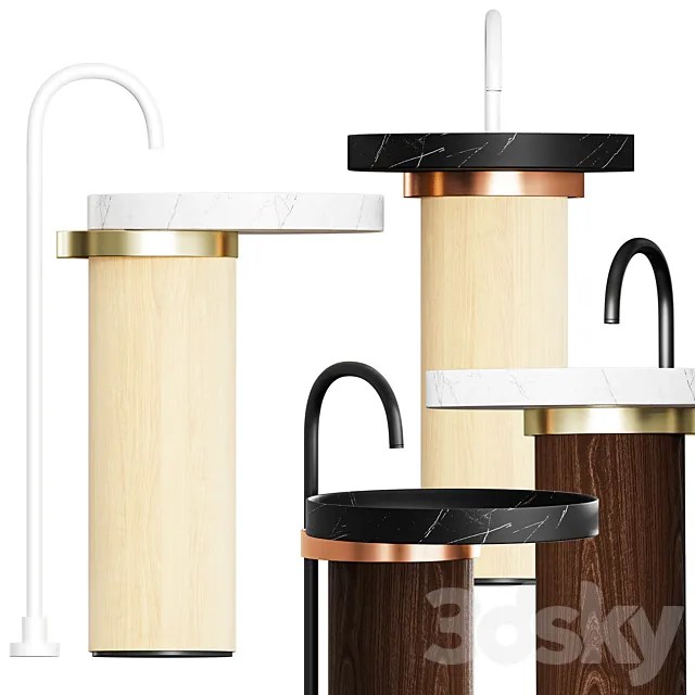 Falper Eccentrico Washbasin 3D Model