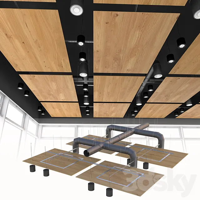 False ceiling armstrong 3D Model