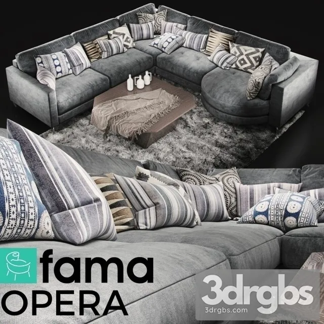 Fama Opera Sofa 3D Model Free