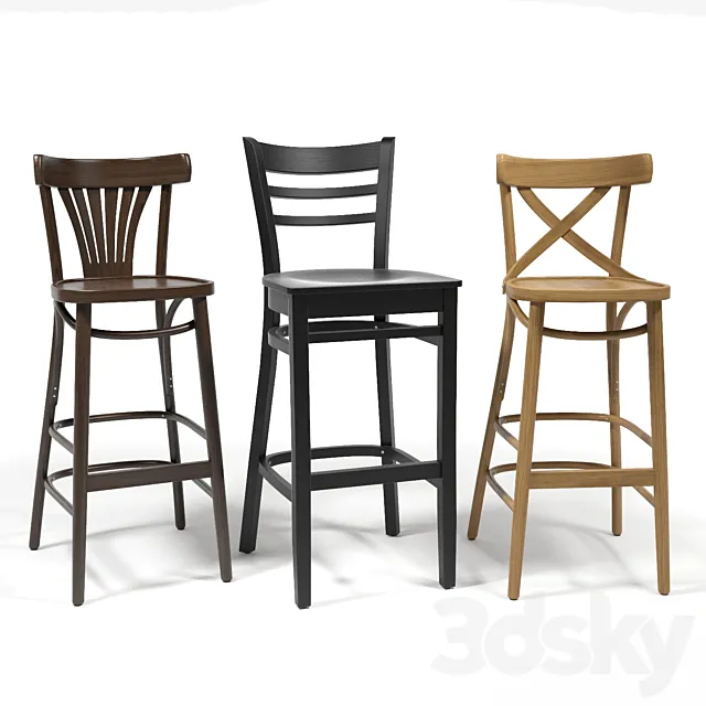 FAMEG Barstools set 3D Model