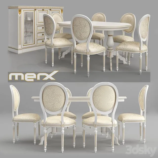 Family Dining Merx Orhidea 3D Model