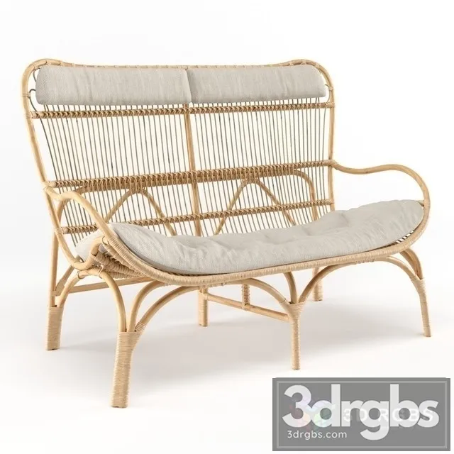 Family Love Tree Slouch Couch Natural 3D Model Free