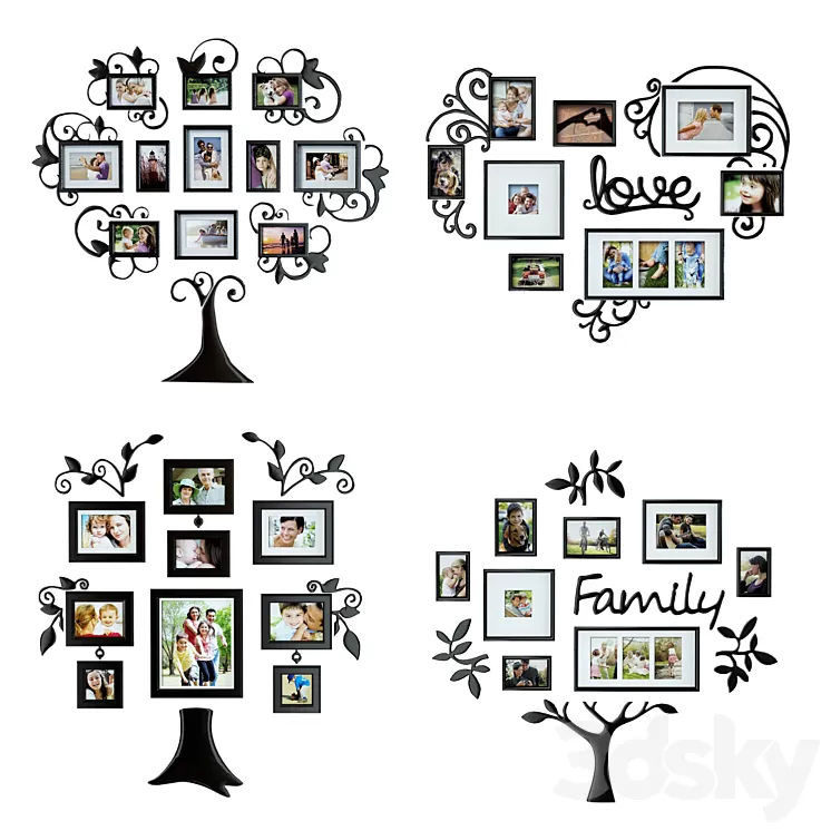 Family tree 3D Model