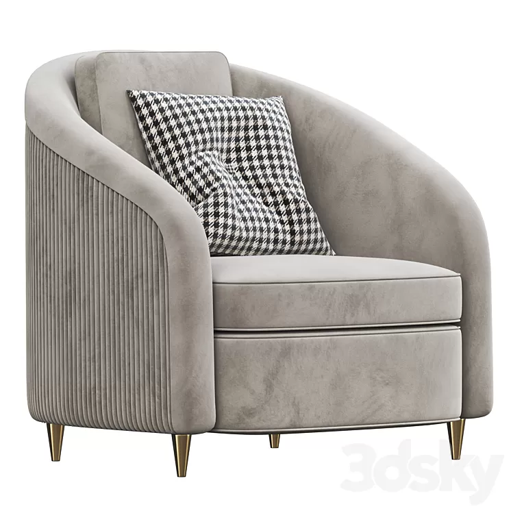 Fanny Armchair by Antonelli Atelier 3D Model