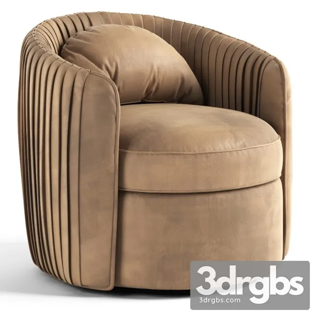 Fantasia Indigo Swivel Armchair 3D Model Free