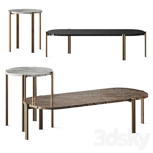 Fanti Bozzetti Menegon Ofiuco Coffee Tables 3D Model