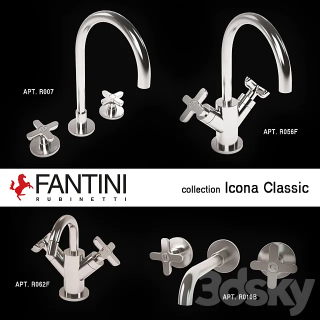 Fantini taps collection Icona Classic 3D Model