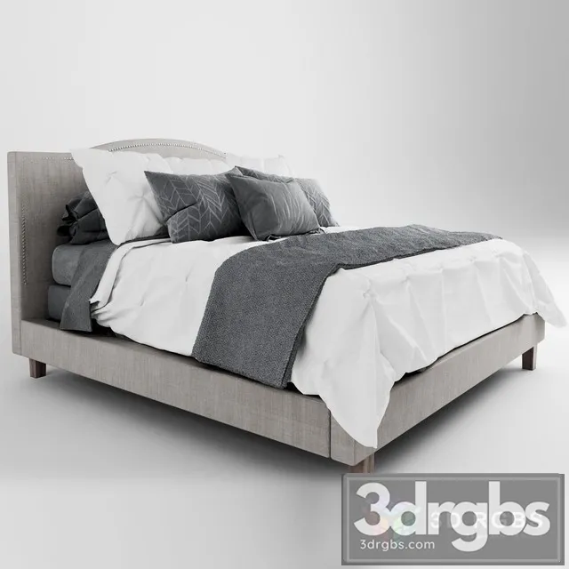 Farmhouse Bed 3D Model Free