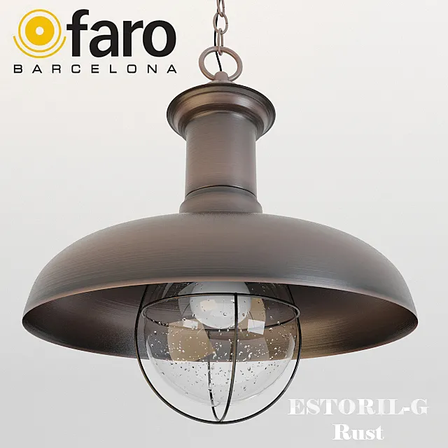 Faro ESTORIL-G Rust pendant lamp Free Download