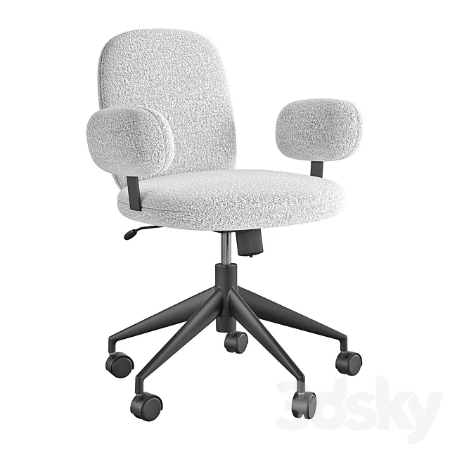 Faro Gray Office Chair 3DModel