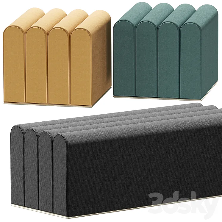 fashion design pouffe 3D Model Free