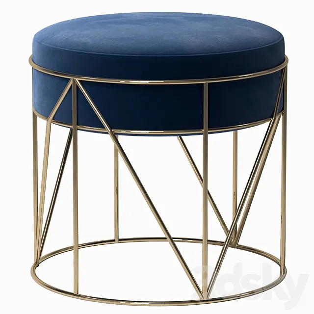 Fashion small stool 3D Model