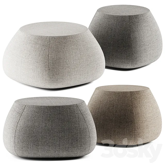 Fat Outdoor Pouf B&B Italia Outdoor 3D Model