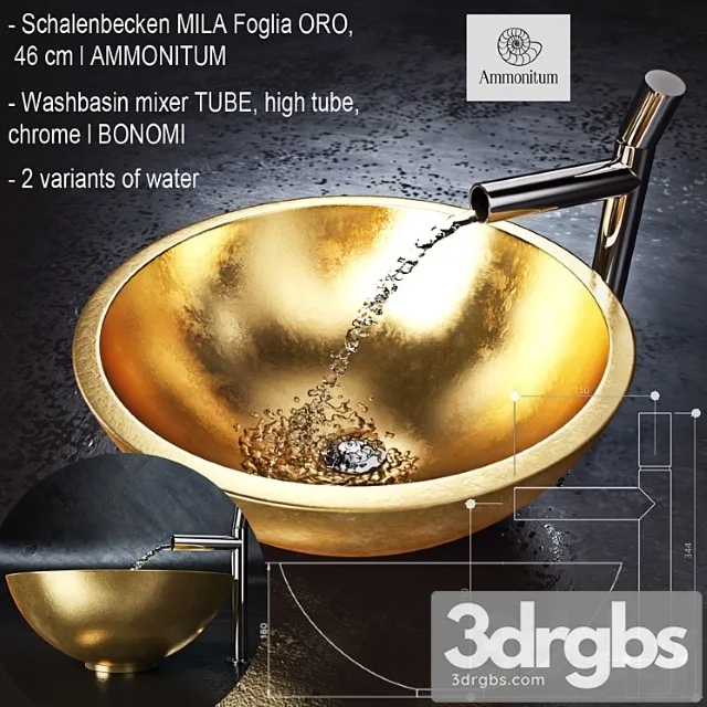 Faucet and Sink 002 3D Model Free