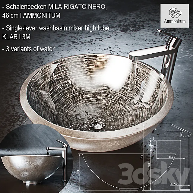 Faucet and sink 3DModel