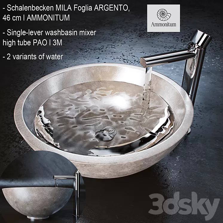 Faucet and sink_003 3D Model