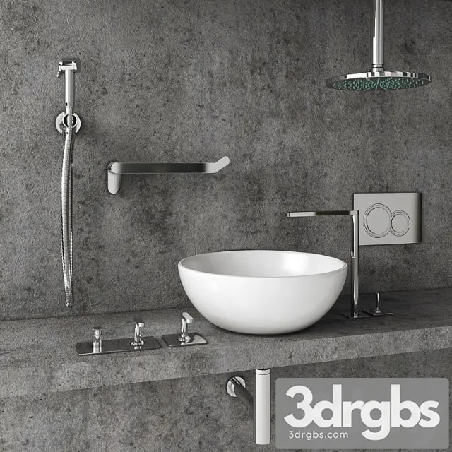 Faucets and Accessories Bagno Design 3D Model Free