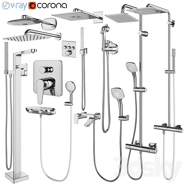 Faucets and shower systems Grohe and IDEAL standard set 146 Free Download