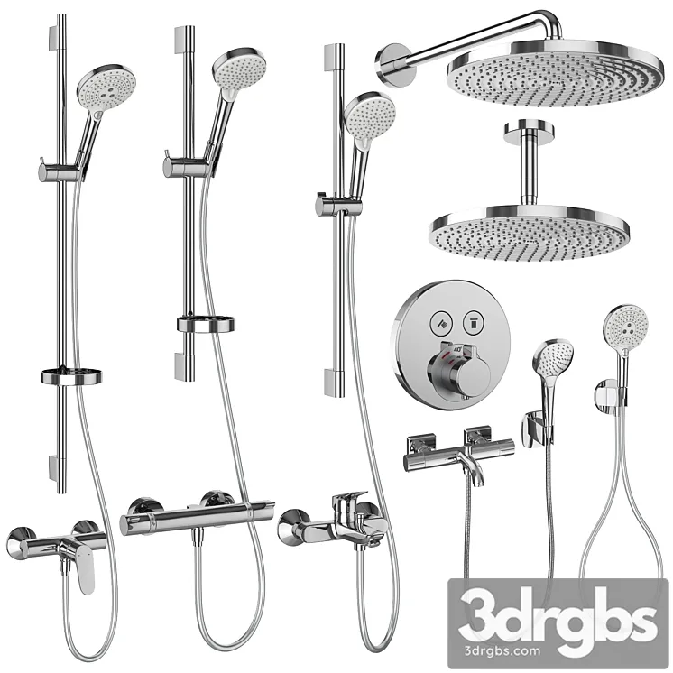 Faucets and Shower Systems Hansgrohe Network 160 3D Model Free