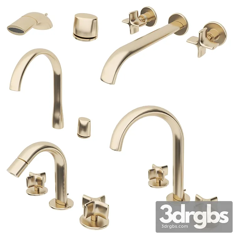 Faucets Armani Rozza Set 2 3D Model Free