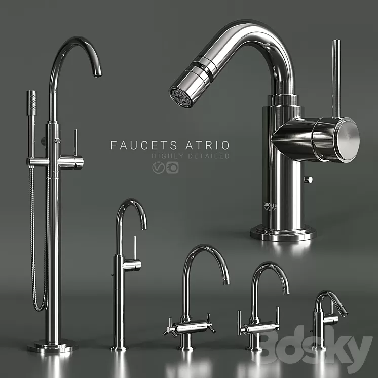 Faucets grohe atrio 3D Model