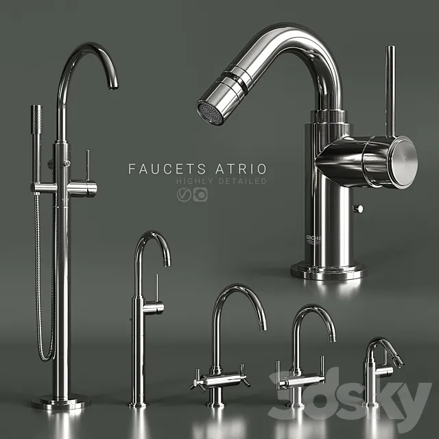 Faucets grohe atrio 3DModel