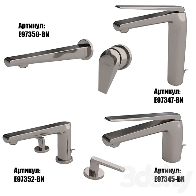 Faucets Jacob Delafon AVID collection 3D Model