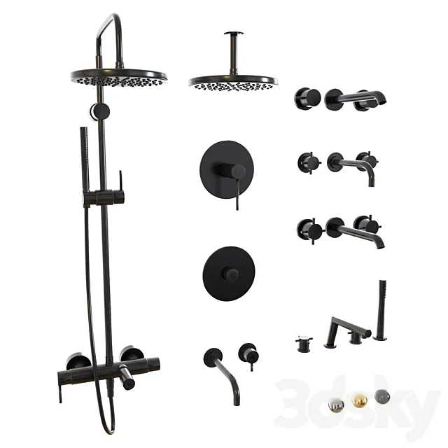 Faucets set 1 3D Model