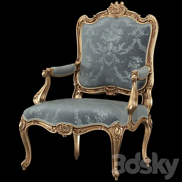 Fauteuil a la reine armchair 3DModel