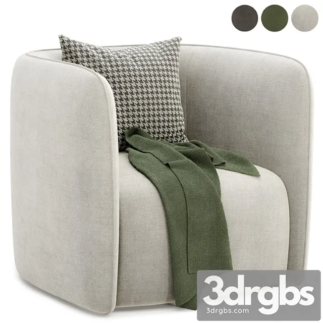 Fauteuil Coso Armchair 3D Model Free