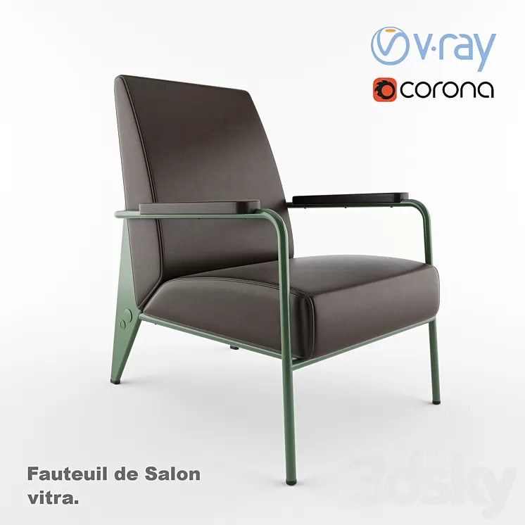 Fauteuil de salon 3D Model