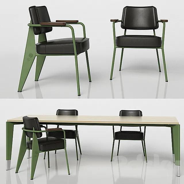 FAUTEUIL DIRECTION - PROUVÉ RAW 3DModel