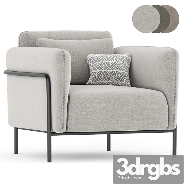 Fauteuil in fluweel alistair armchair