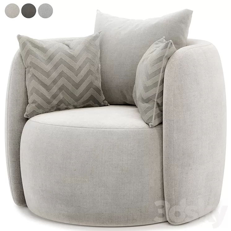 Fauteuil Terra armchair 3D Model Free