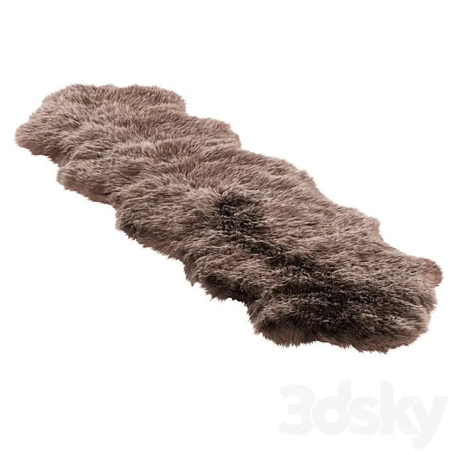 Faux Fur Sheepskin 3D Model