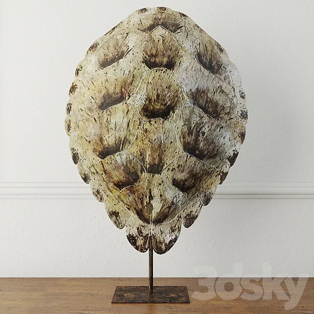 Faux Turtle Shell Sculpture 3D Model