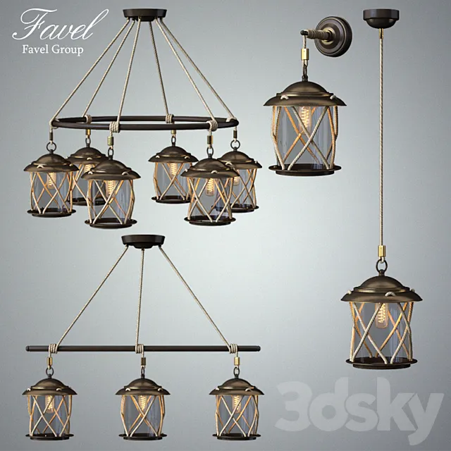 Favel Group Corda Marr _ oro 3DModel