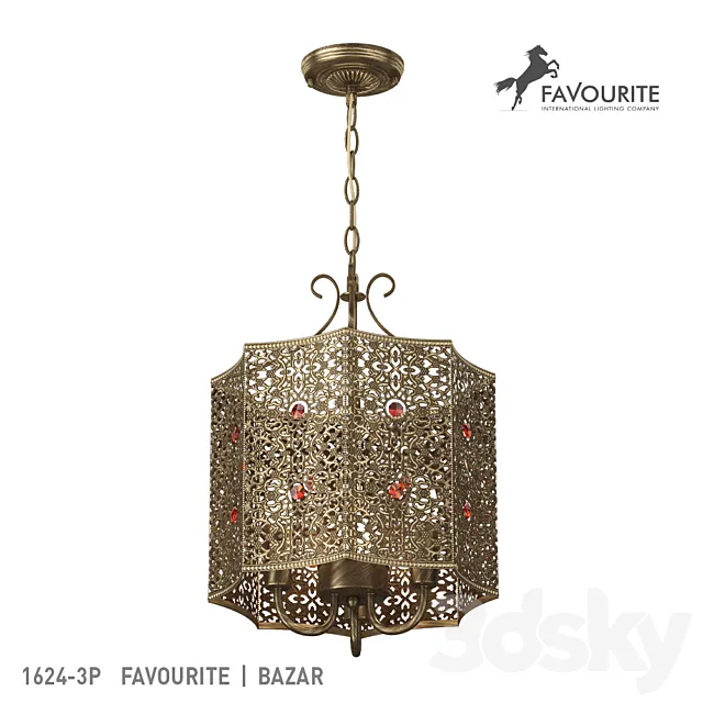 Favourite 1624-3P 3D Model