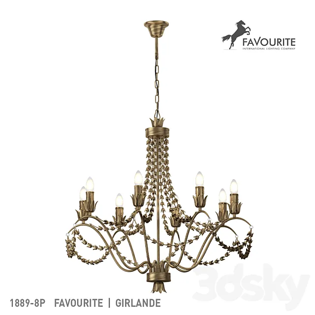 Favourite 1889-8P 3DModel