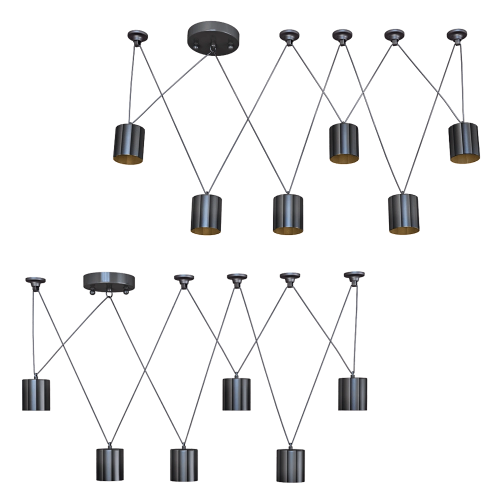 FAVOURITE - Chandelier Actuel 1441-6P 3D Model