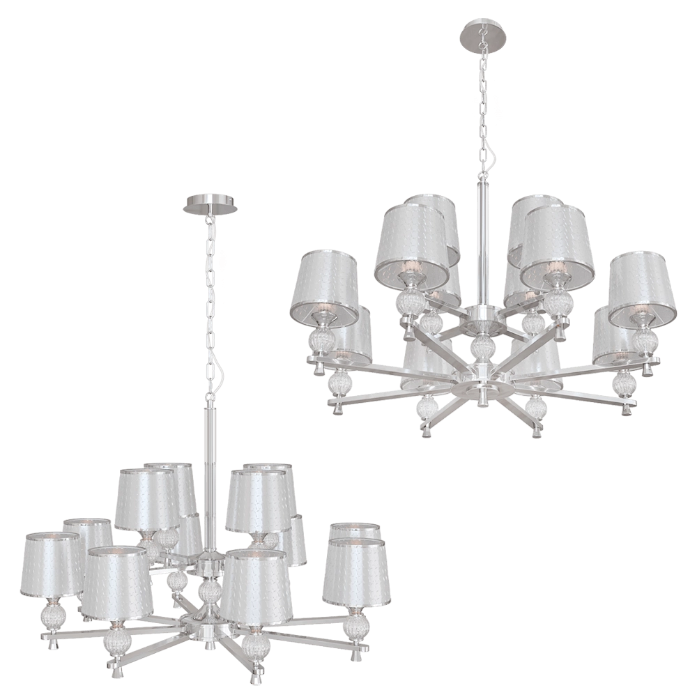 FAVOURITE - Chandelier Aureola 2873-12P 3D Model