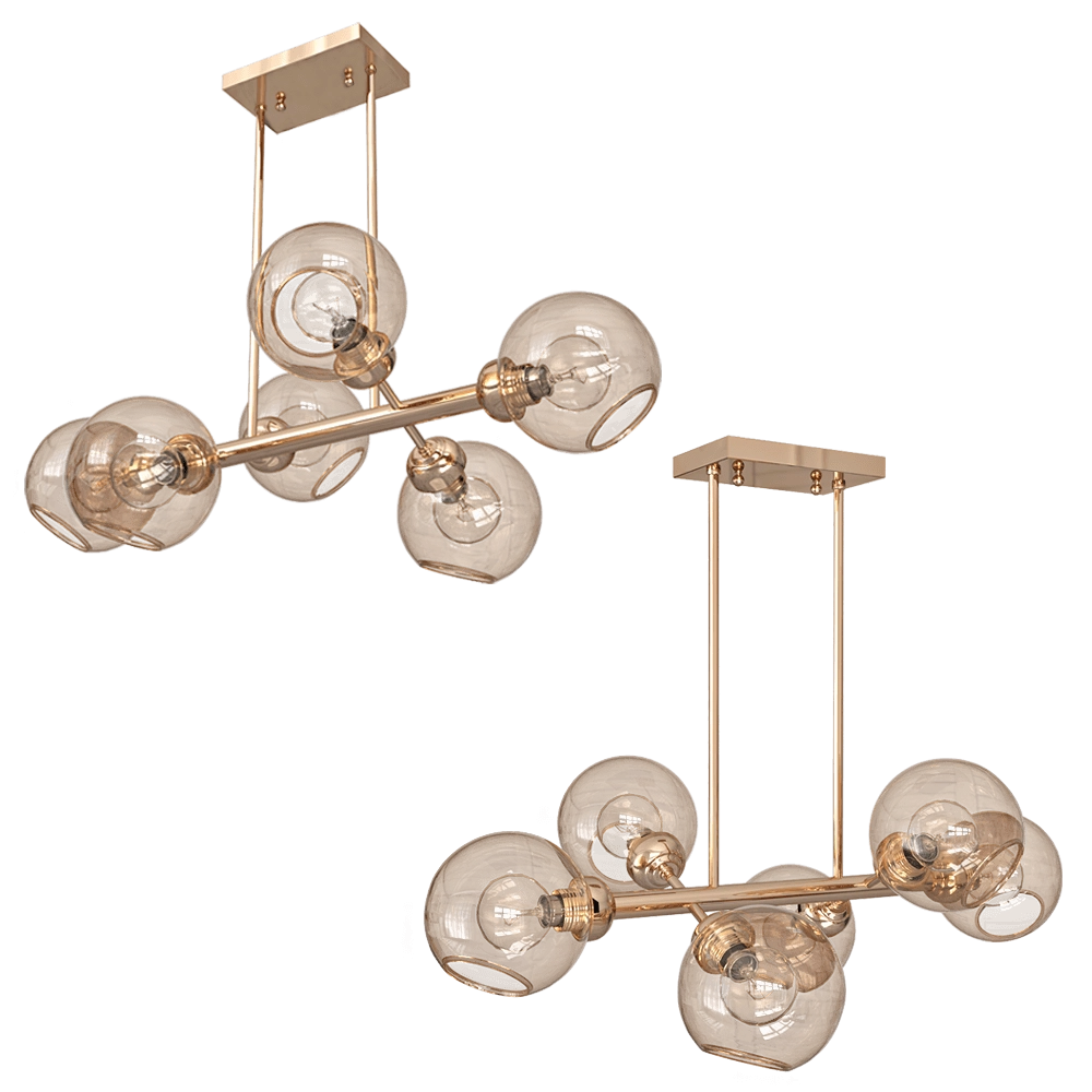 FAVOURITE - Chandelier Bolillas 1840-6P 3D Model