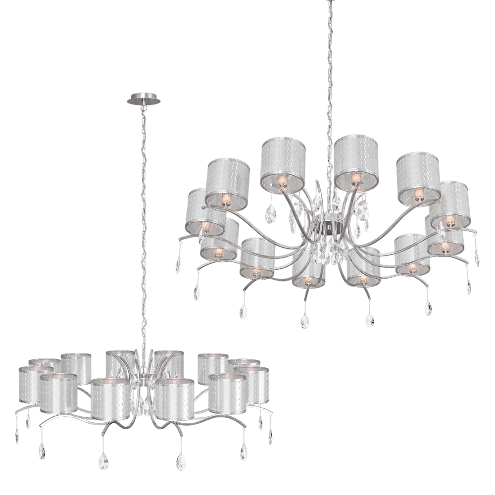 FAVOURITE - Chandelier Low 2866-12P 3D Model