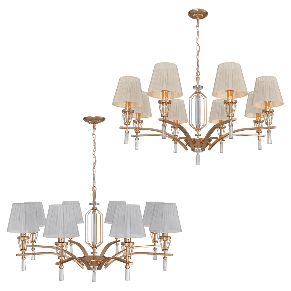 FAVOURITE - Chandelier Sade 2690-8P 3D Model
